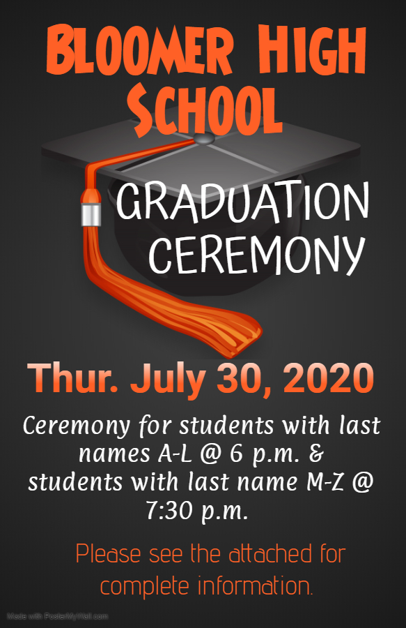 Important information regarding graduation ceremony.